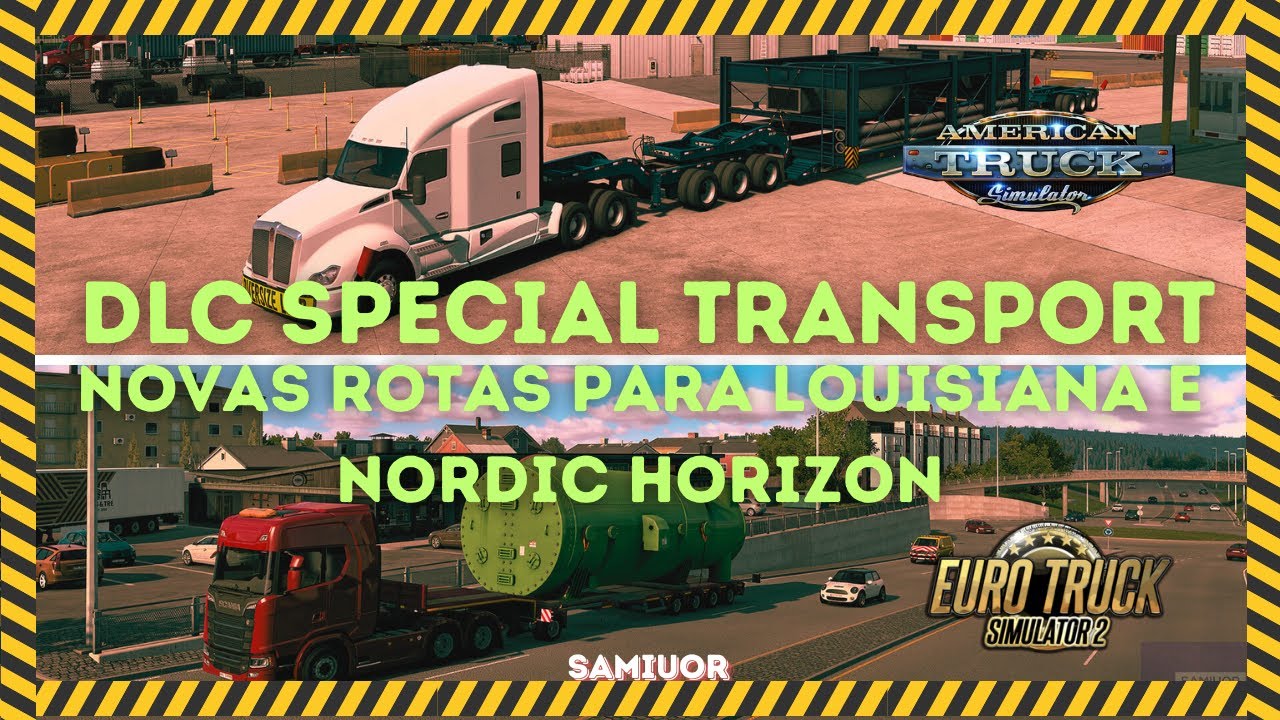 Новые маршруты для DLC Special Transport для DLC Луизиана для ATS и DLC Nordic Horizon для ETS2