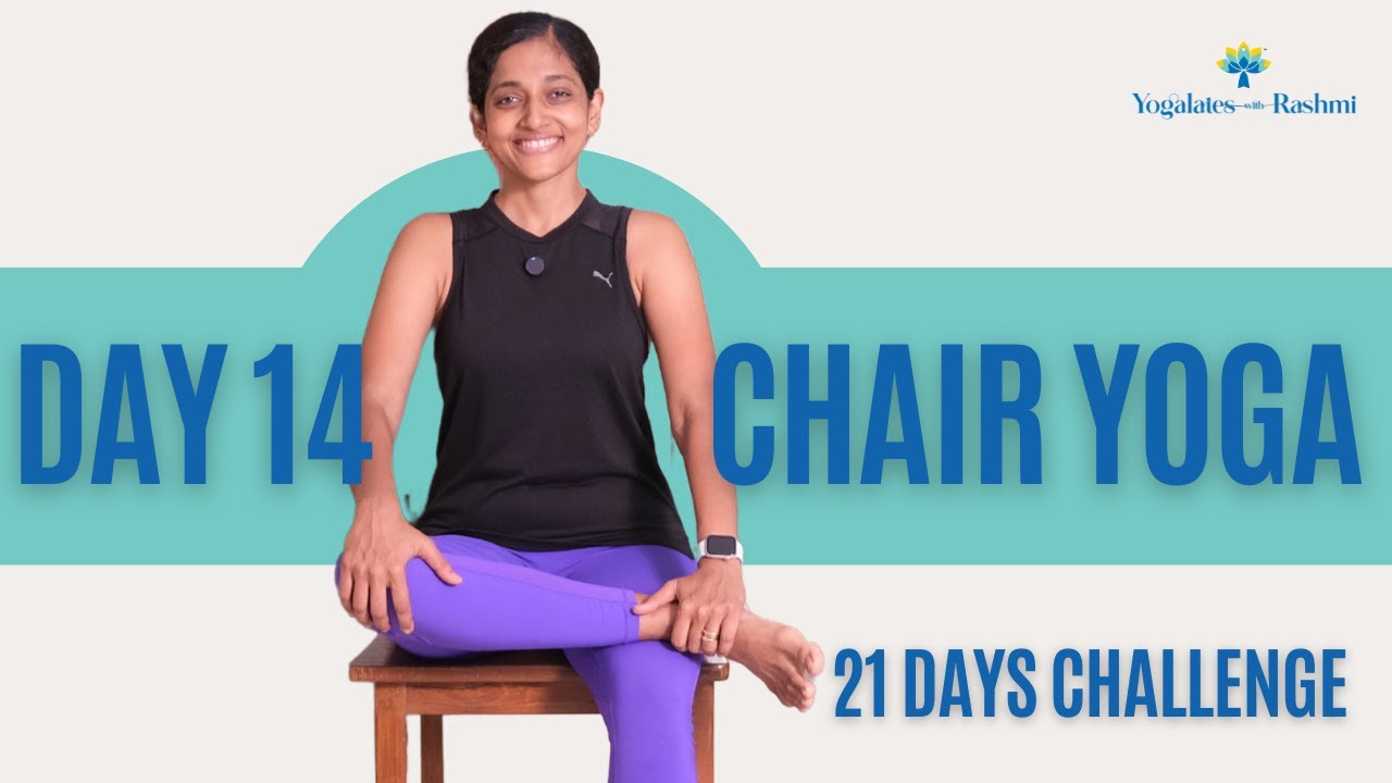 Day 14 | 21 Days Chair Yoga for Frozen Shoulder | Yogalates with Rashmi