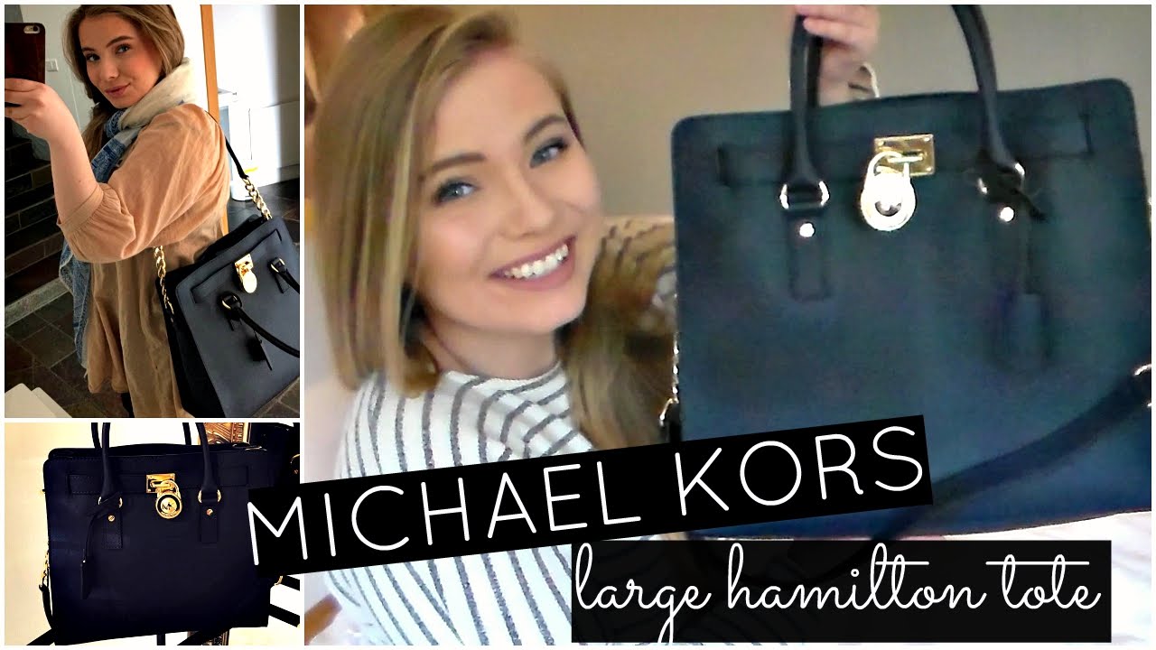 MICHAEL KORS Large Hamilton Tote Unboxing + Overview!