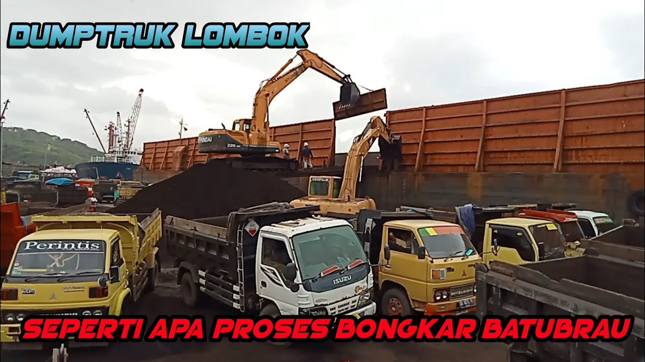 Dumptruk Lombok Seperti Apa Proses Bongkar Batubara Di Pelabuhan Lembar