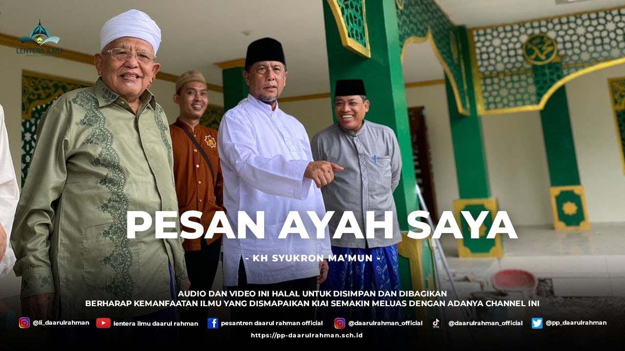 Lebih Dekat dengan KH. Syukron Ma'mun | Rentang Kisah