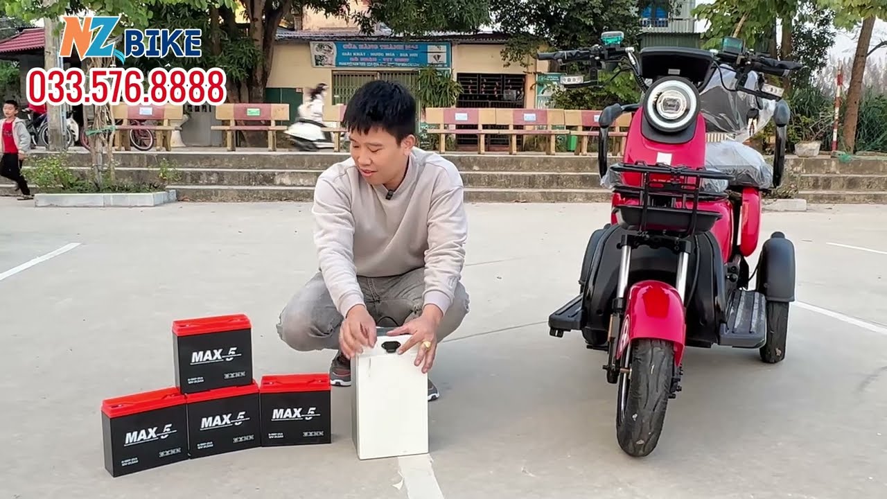 XE ĐIỆN 3 BÁNH: NÊN CHỌN PIN LITHIUM HAY ẮC QUY? SO SÁNH CHI TIẾT!