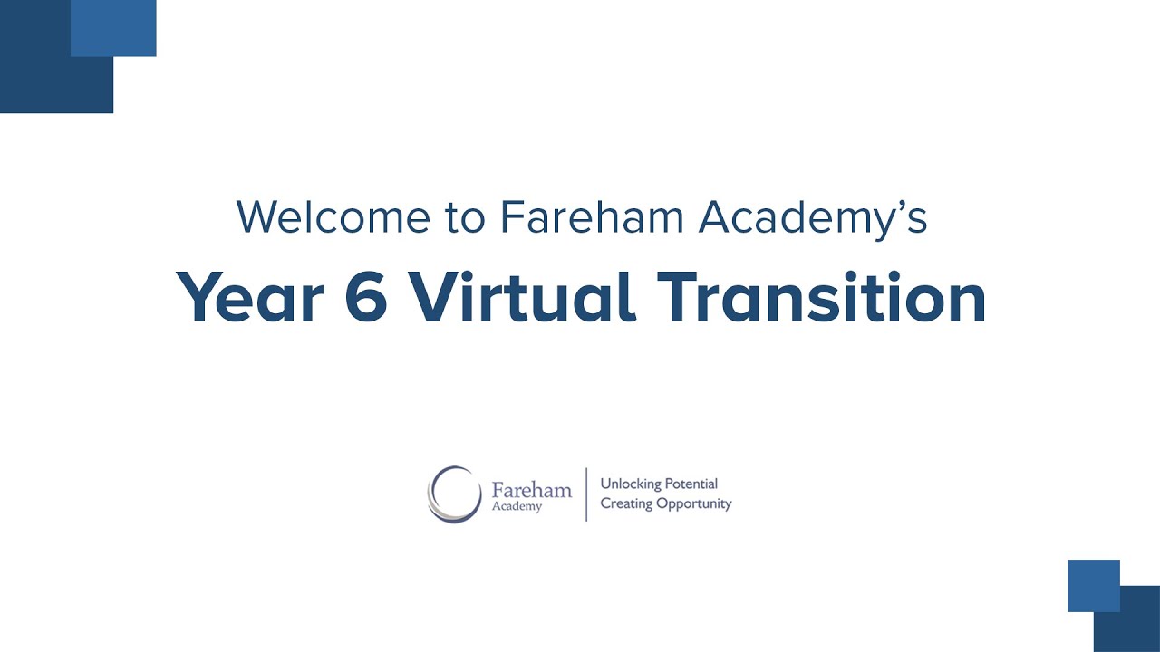 Fareham Academy Virtual Transition Event 2020