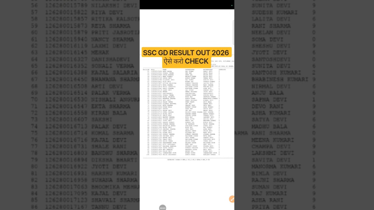 SSC GD Result 2026 !! How to check SSC GD result !! How to download SSC GD result #ssc_gd