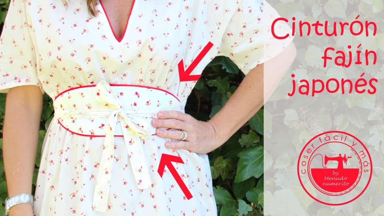 Cinturón japonés tipo fajín, para vestido de verano