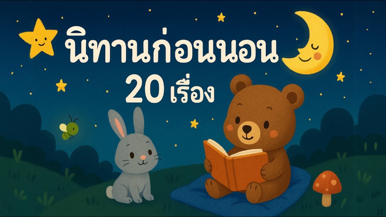 นิทานก่อนนอน 20 เรื่อง ✨ ฟังเพลิน หลับสบาย สอนใจเด็ก ให้แง่คิดดีๆ ฝันดี