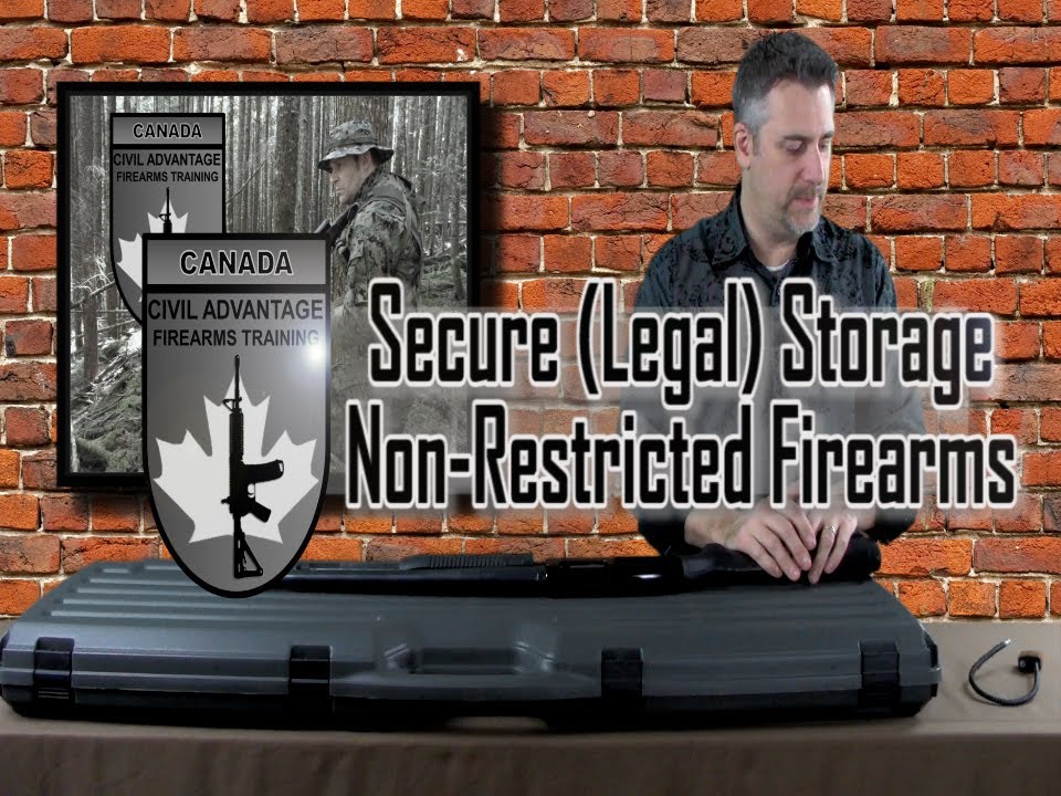 Secure Storage of Non Restricted Firearms- Canada