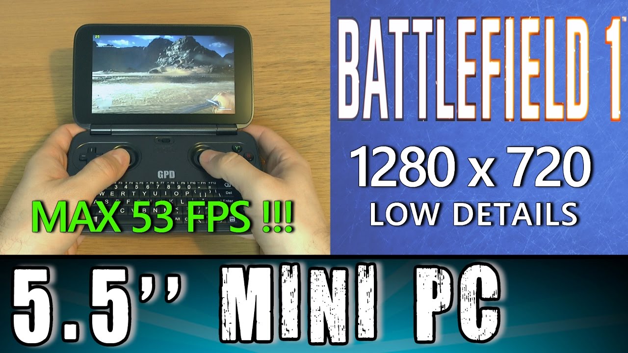 1# GPD Win Battlefield 1 (PC) !!! Portable Handheld Gaming Mini PC Intel X7 Z8700