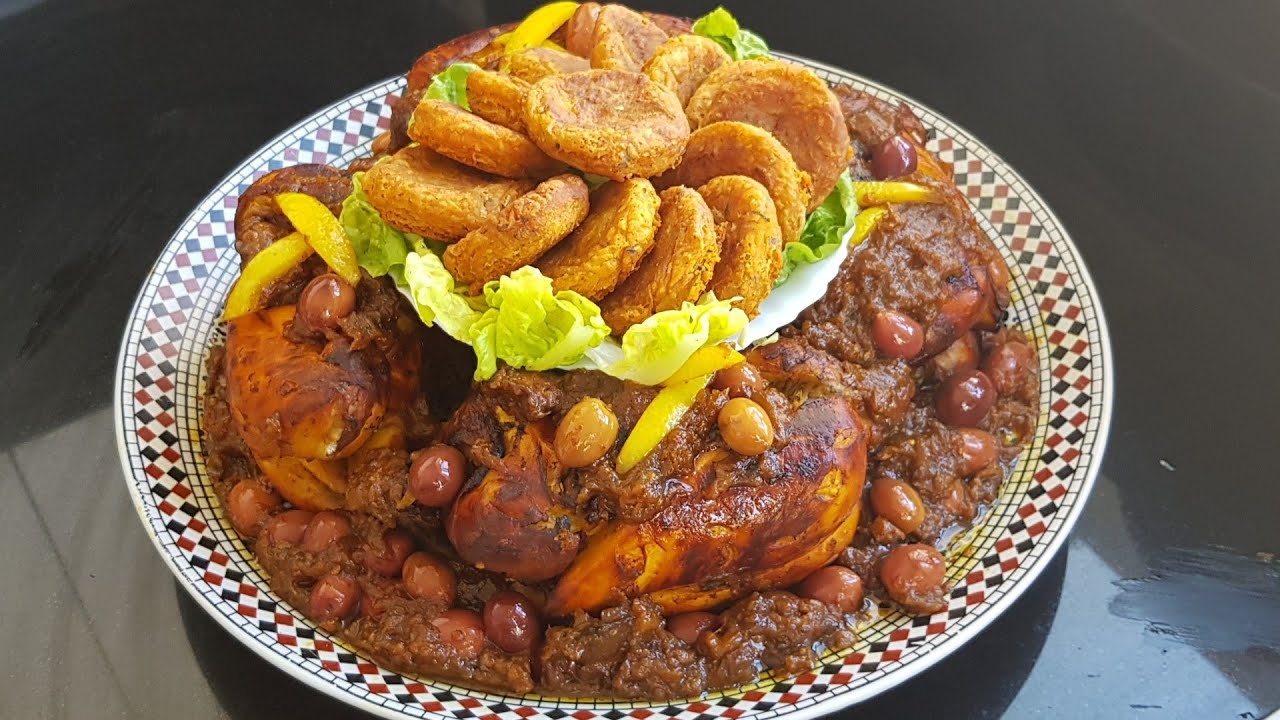 دجاج محمر ومدغمر على حقو وطريقو بطريقة احترافية 😘 أقراص البطاطا 👌