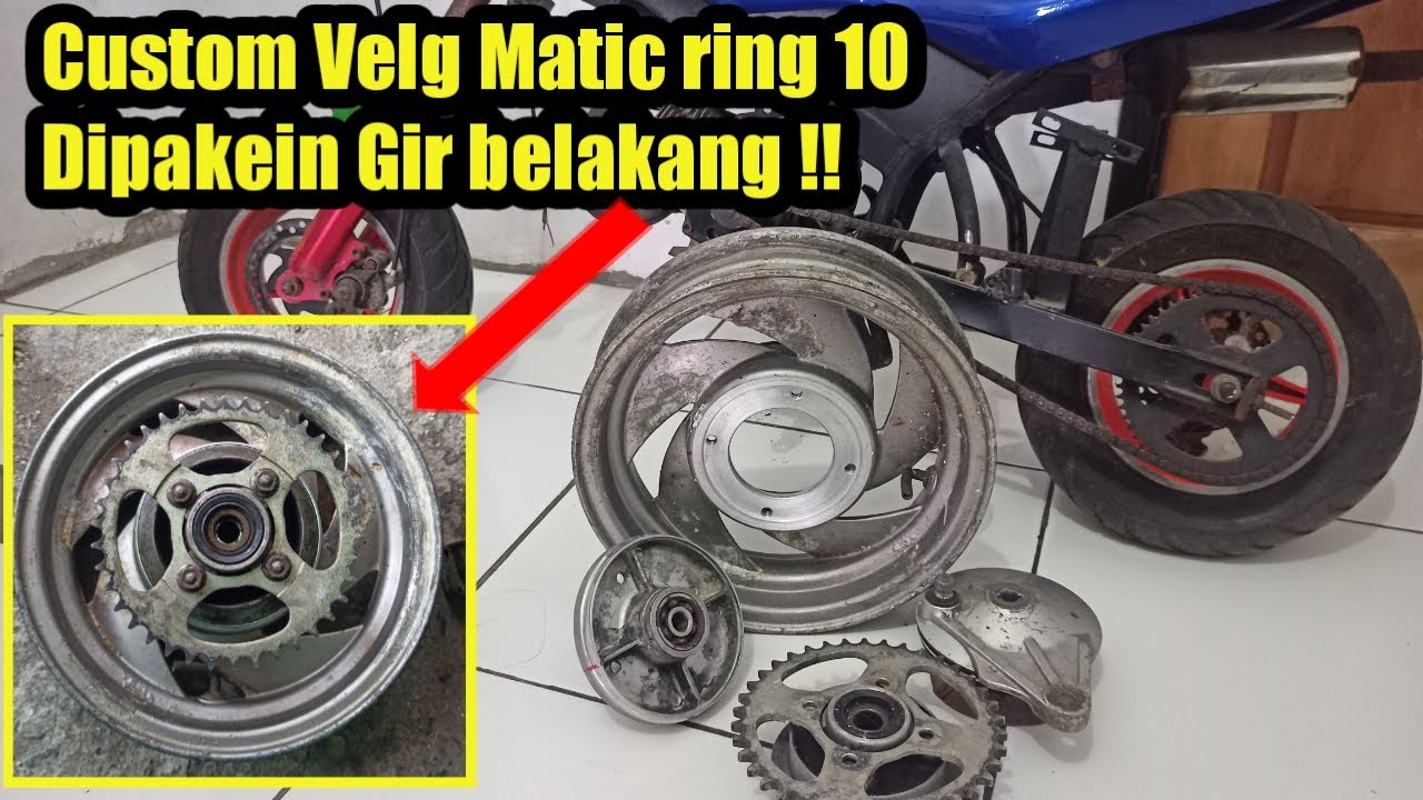 proses custom velg matic ring 10