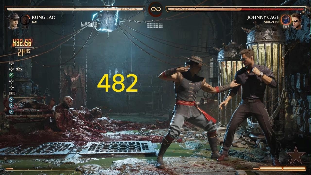 Mortal Kombat 1 Kung Lao Corner Combo w Jax