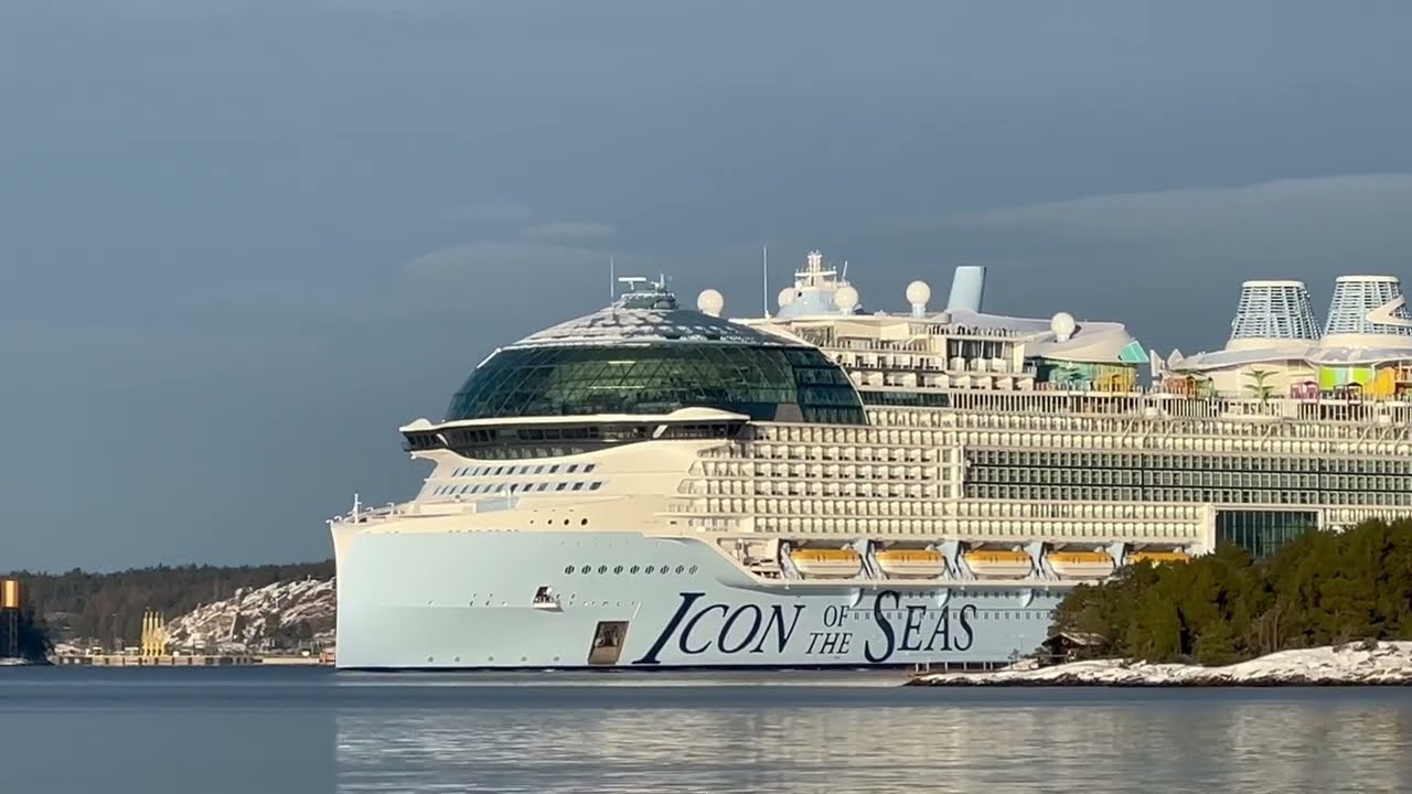 ICON OF THE SEAS | САМЫЙ БОЛЬШОЙ круизный лайнер в мире отправляется из верфи Meyer Turku