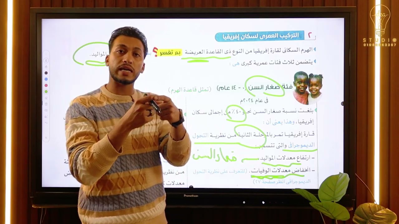 شرح الدرس الثاني للصف الاول الإعدادي (خصائص سكان قاره أفريقيا ) الترم التاني  