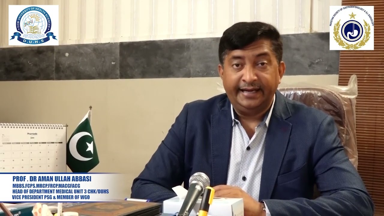 Prof.Dr.Aman Ullah Abbasi awareness Message on World Hepatitis Day 2022.