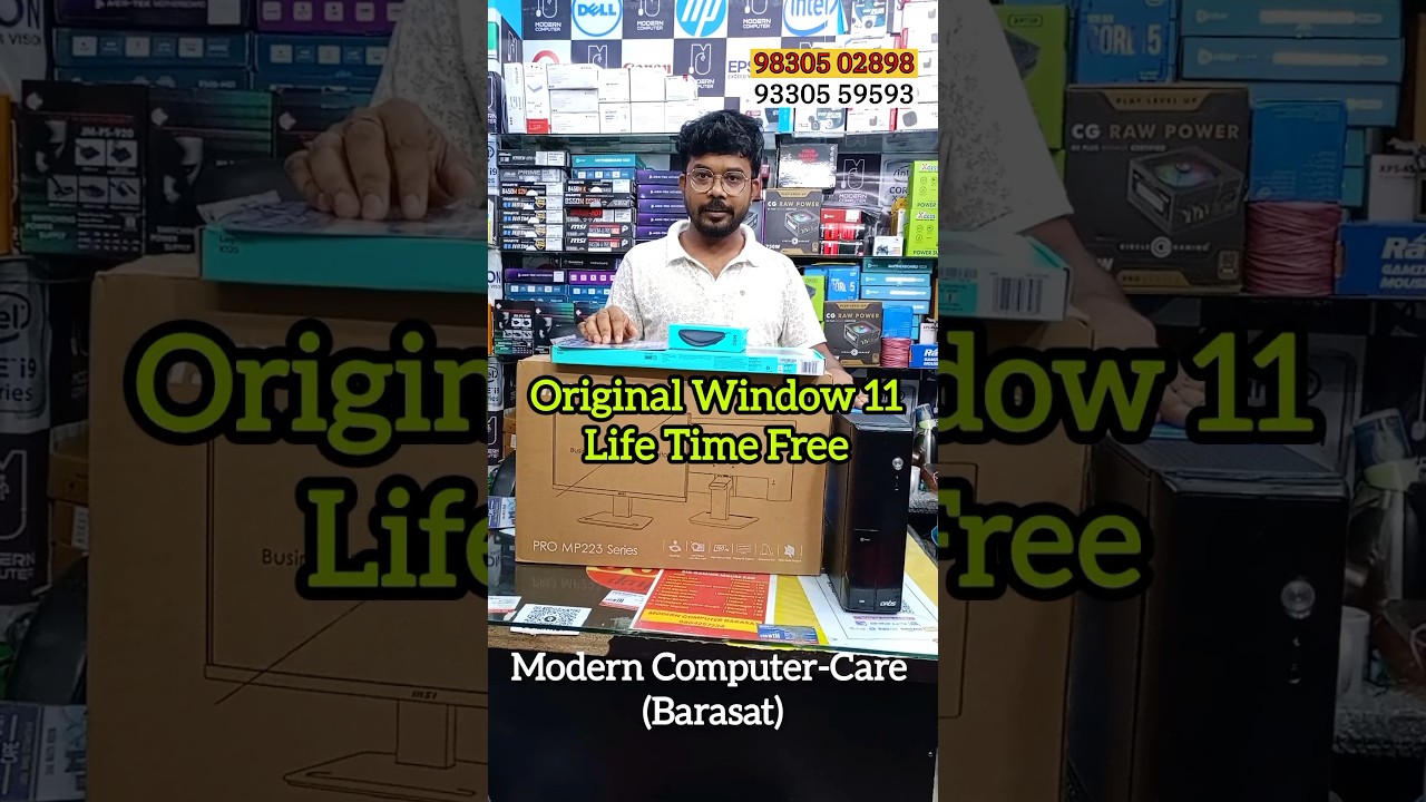 Happy Customer 💥/Core i7 Pc Build/Best Computer Shop in Kolkata #free #windows #intel