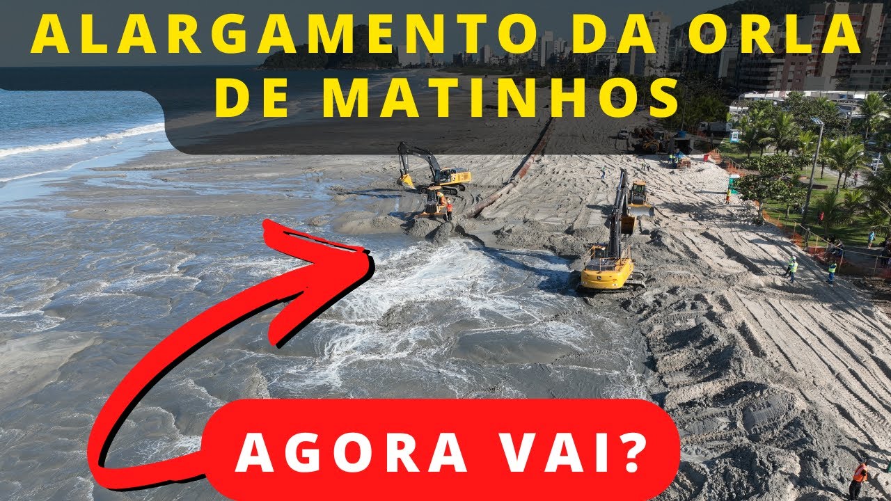 Alargamento da Orla de Matinhos - Enfim começou a Dragagem!