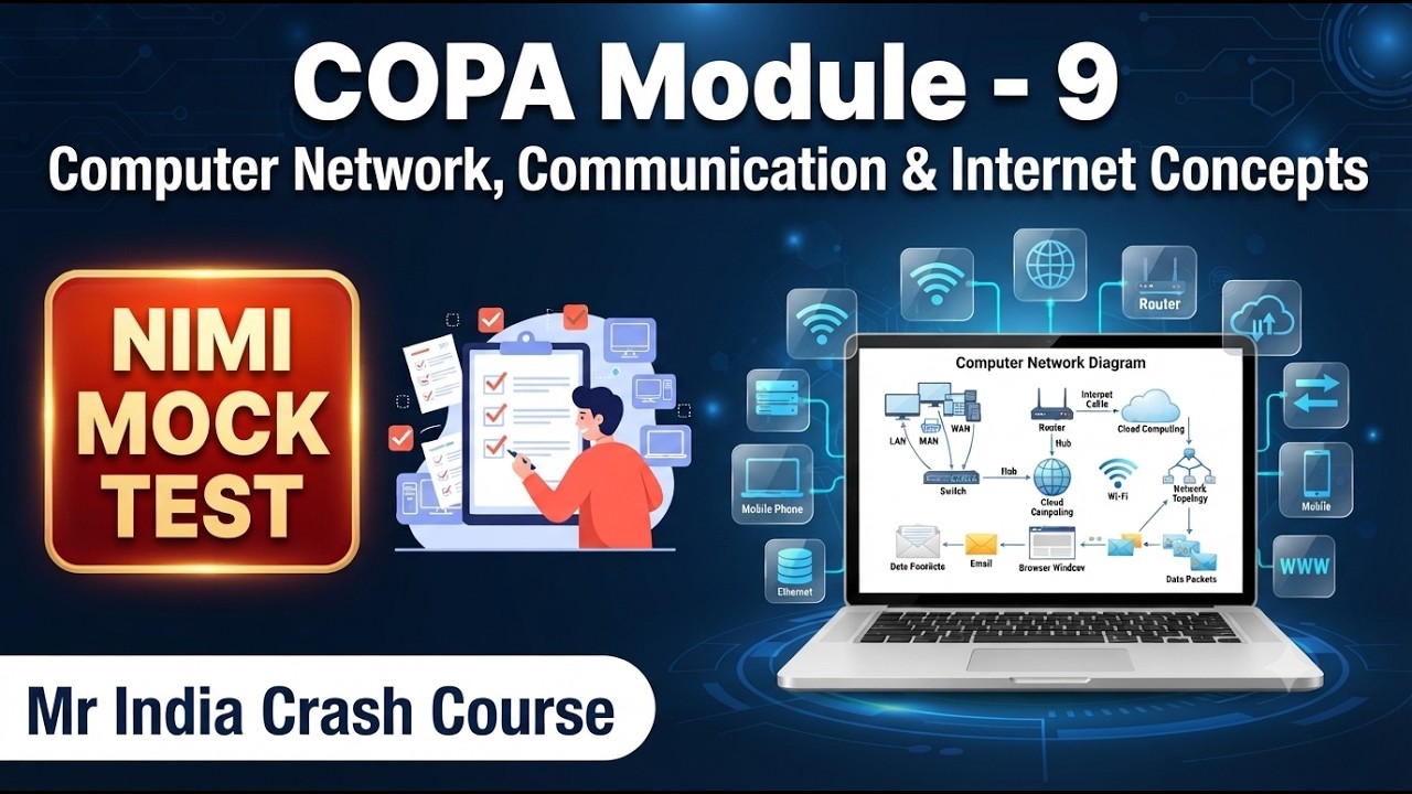 ITI COPA Module 9: Computer Network & Internet | NIMI Mock Test | Important Questions