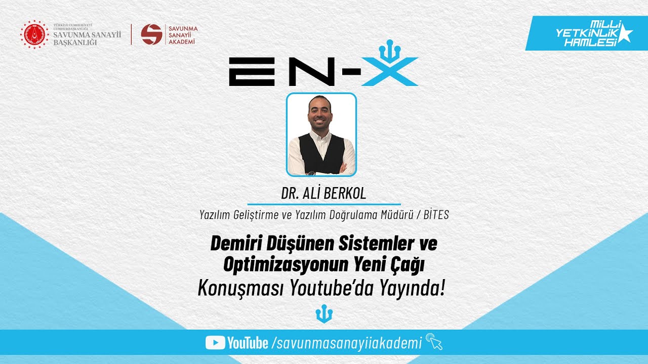 Dr. Ali Berkol - Demiri Düşünen Sistemler ve Optimizasyonun Yeni Çağı