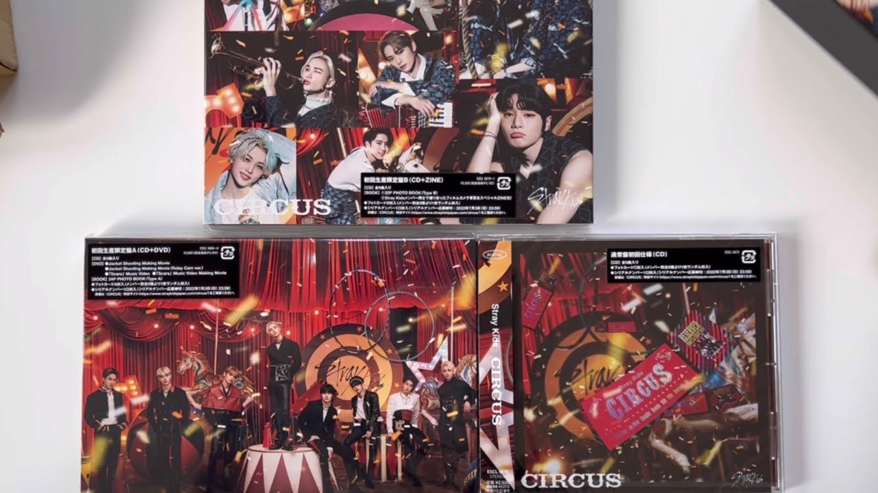 Unboxing Stray Kids Japan 2nd Mini Album 『CIRCUS』