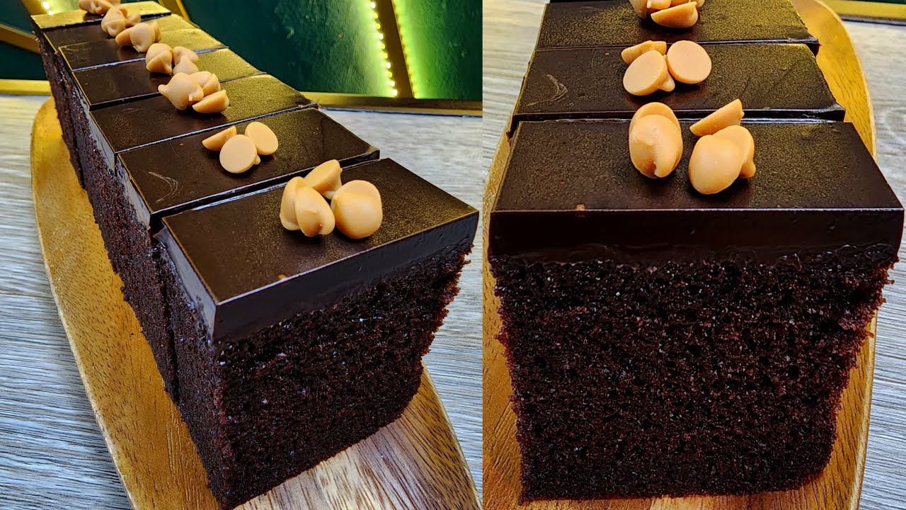 KEK COKLAT MOIST KETAGIH VIRAL | Tips Kek Moist Lembut & Cantik Ganache | Chocolate Moist Cake