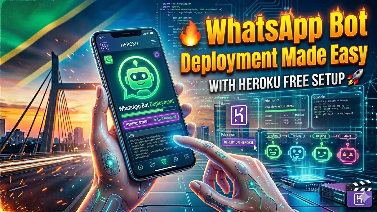 HOW TO DEPLOY A WHATSAPP BOT ON HEROKU | JustaTz-Md | A TUTORIAL FOR THOSE WHO HAS HEROKU ACCOUNT
