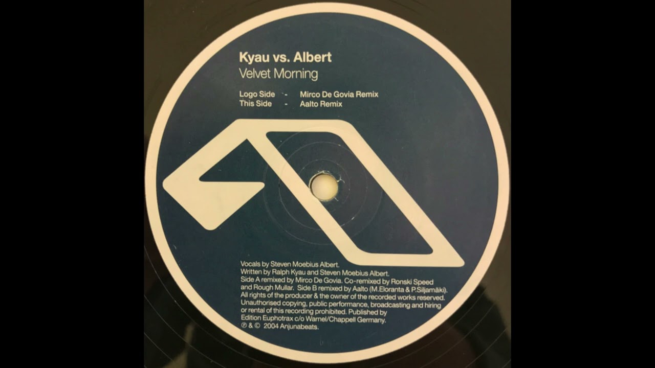 Kyau Vs. Albert - Velvet Morning [Vinyl 12
