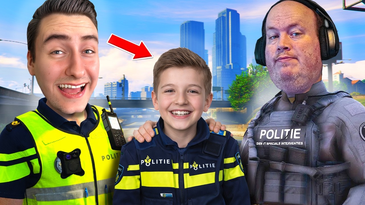 IK NEEM EEN 11-JARIGE MEE OP EEN POLITIE DIENST!👮‍♂️😱 - GTA Future Roleplay