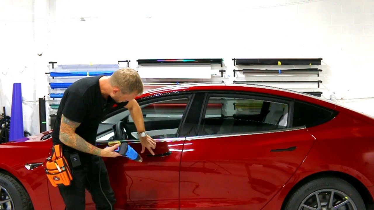 How to - Tesla Model 3 Door Handle Chrome Trim Wrap (Part 3)