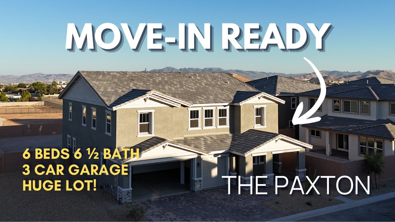 ВАУ! 6 спален, 6 с половиной ванных комнат, гараж на 3 машины и ОГРОМНЫЙ УЧАСТОК в Лас-Вегасе! | ...