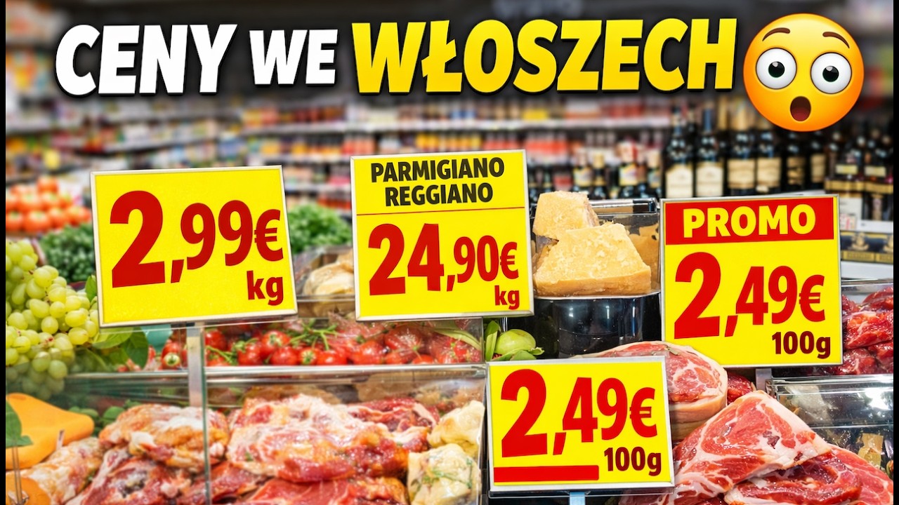 Jakie są ceny jedzenia we Włoszech 🇮🇹 Szybkie zakupy w sklepie