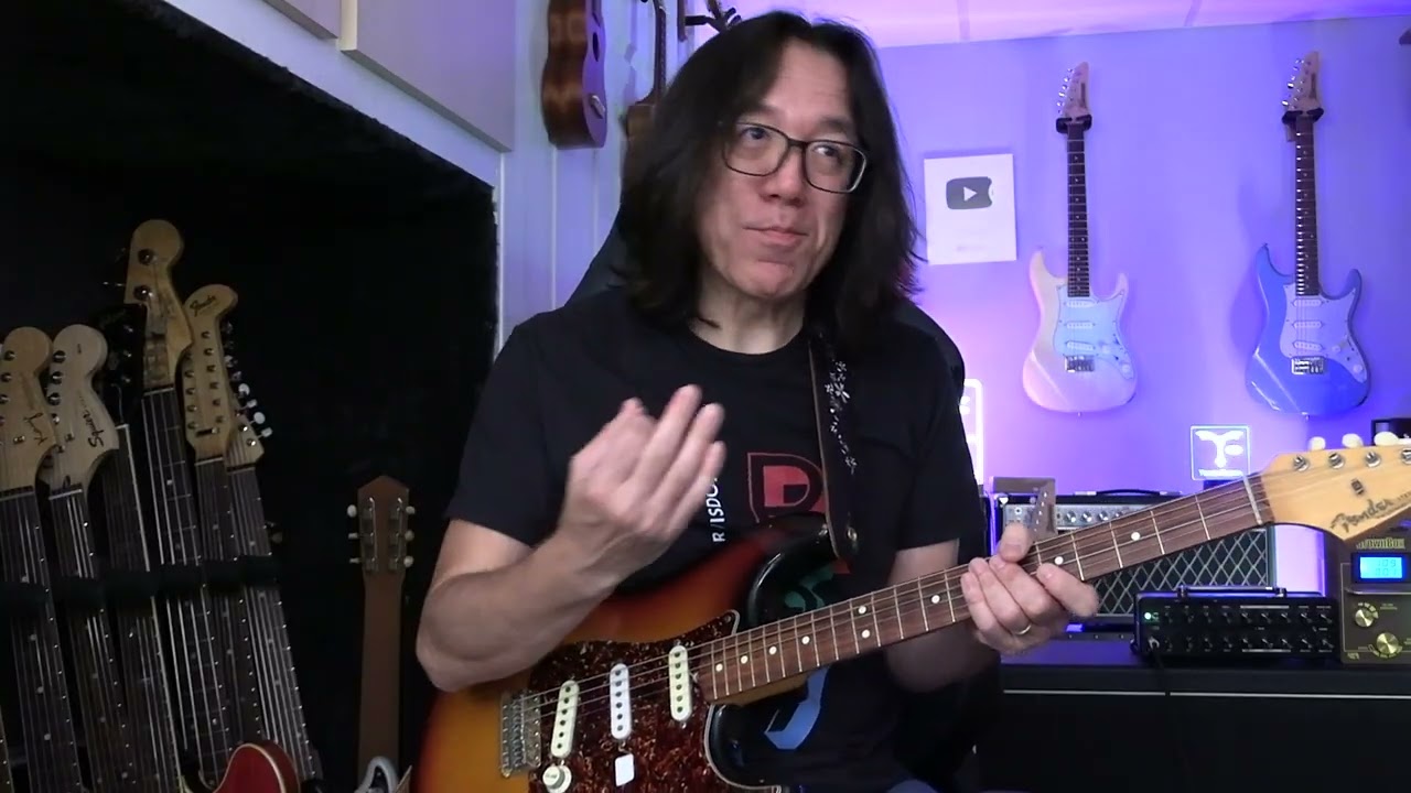 Видео 45 &mdash; Блюзовое соло: визуальная/минорная пентатоника (плохой пример)