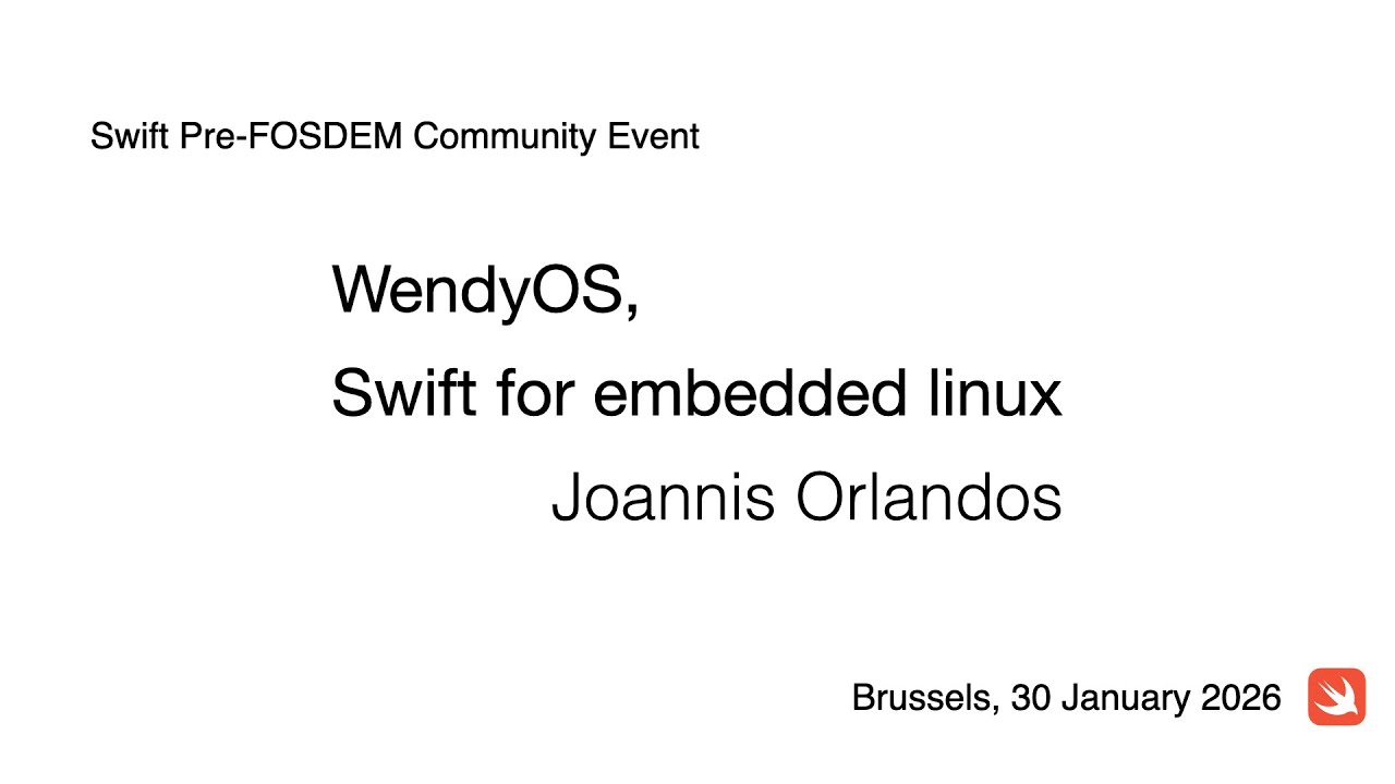 Swift for Embedded Linux with WendyOS