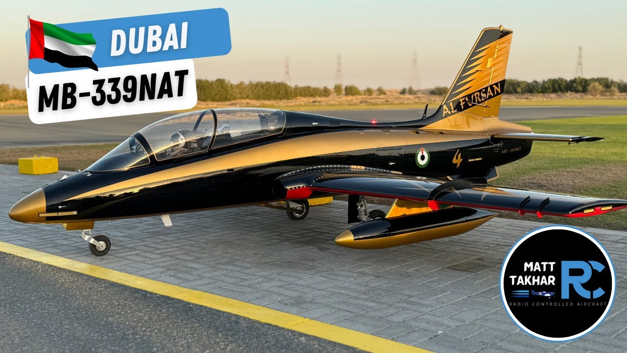 Massive RC MB-339 NAT | Twin Turbine Jet Flies at Dubai National Day