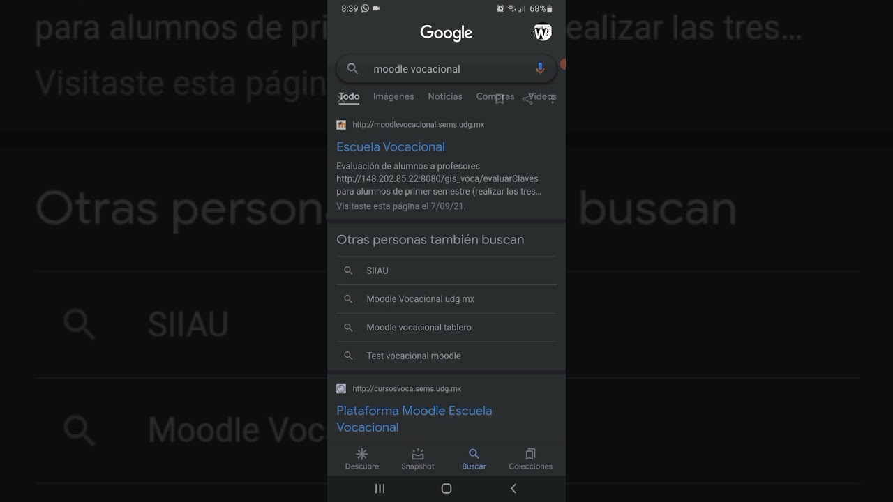 Moodle Vocacional Prepa Vocacional, Tegnologias de la informacion