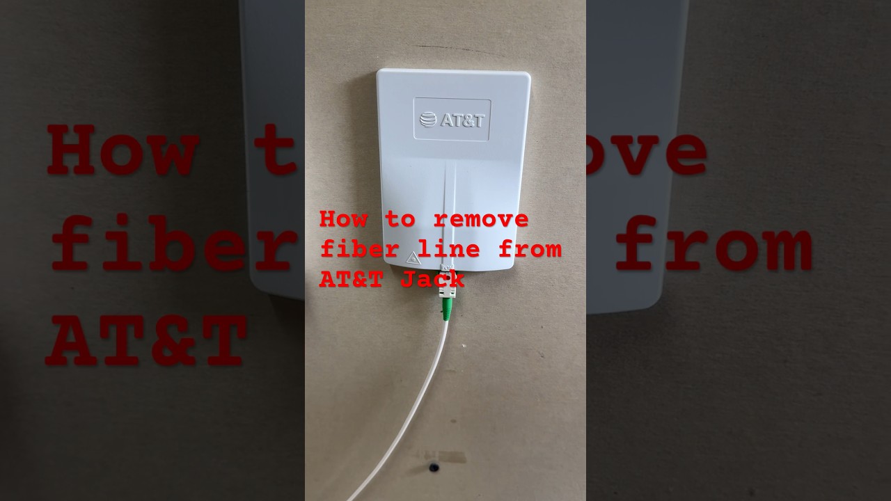 How to remove AT&T fiber line from jack.  Bgw320 internet #jack #fiber #internet
