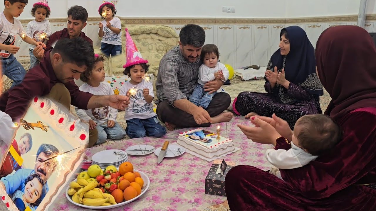 🎉 A Joyful Day | Sewing Narges’s Dress and Yasna’s First Birthday Celebration