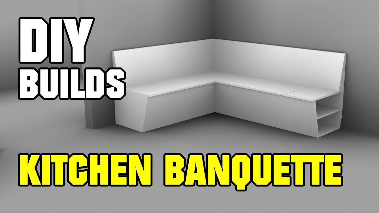 DIY Kitchen Storage Bench Banquette