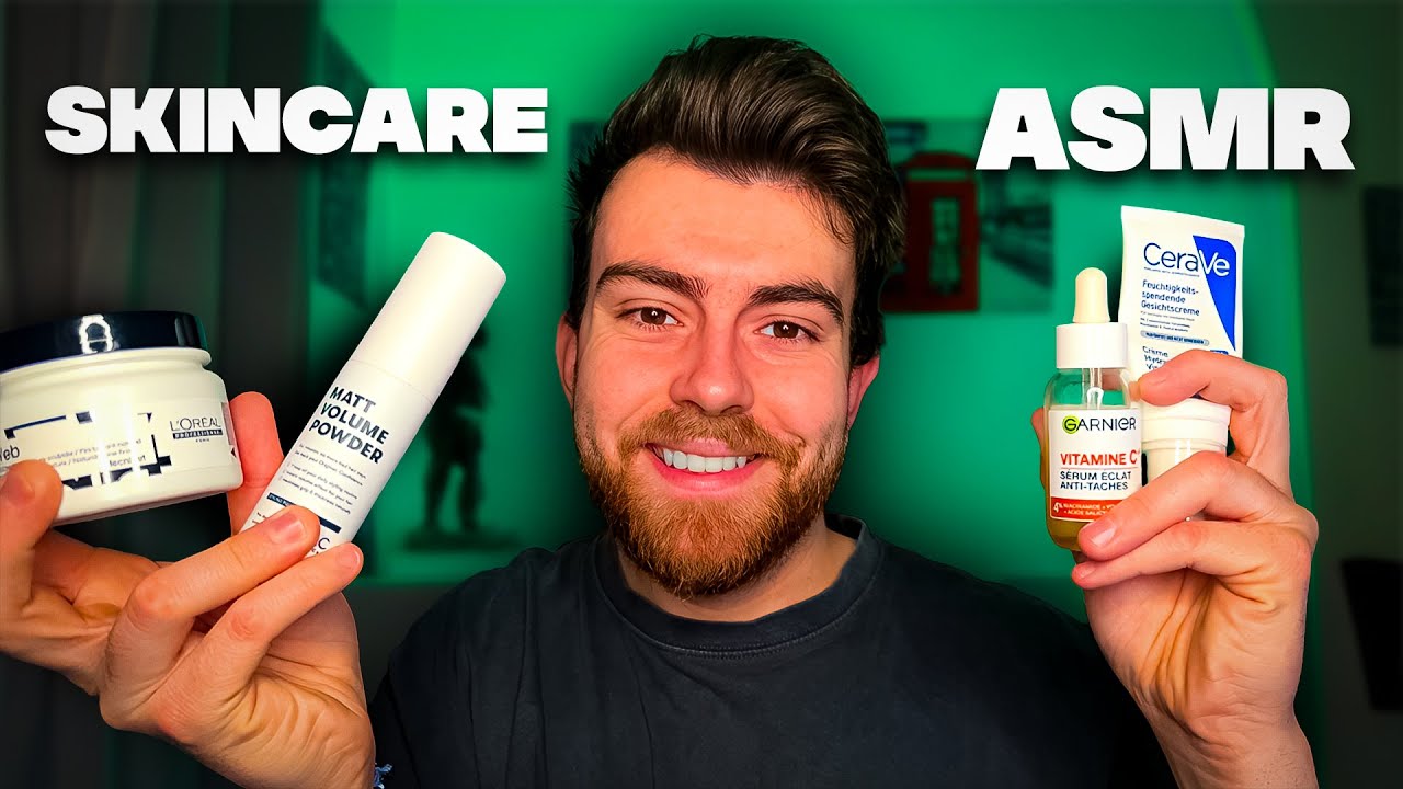 ASMR | Je te montre tous mes produits skincare 😴 (cheveux, barbe, visage) #asmr #skincare