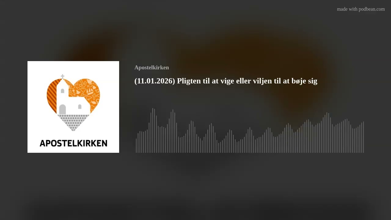 (11.01.2026) Pligten til at vige eller viljen til at bøje sig