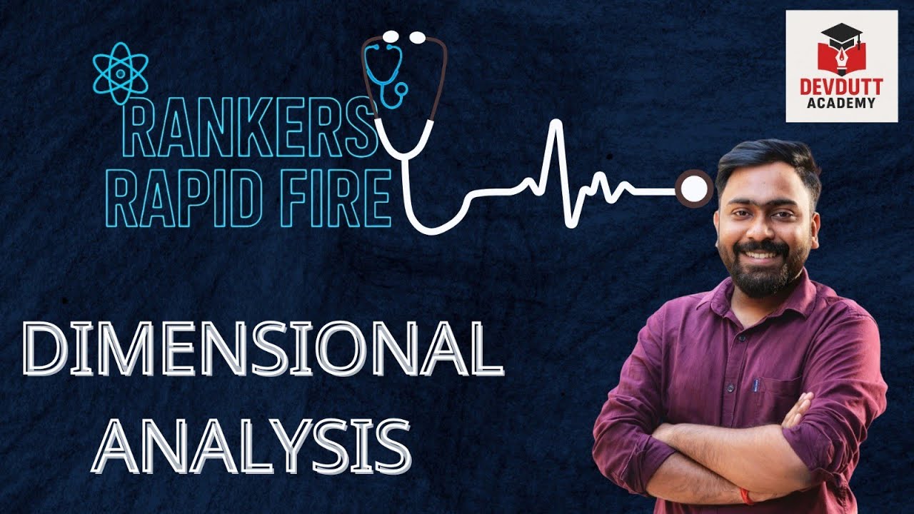 DIMENSIONAL ANALYSIS 01 | SAMMI BHAIYA | NEET- 2026 #neet2026preparation