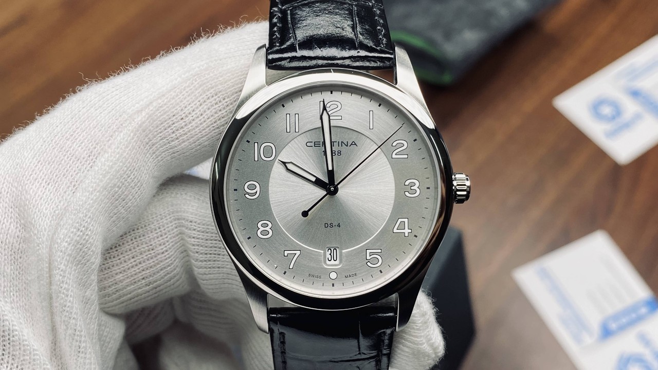 Xship.vn: Certina DS-4 Silver Dial Black Leather Men Watch C022.410.16.030.00