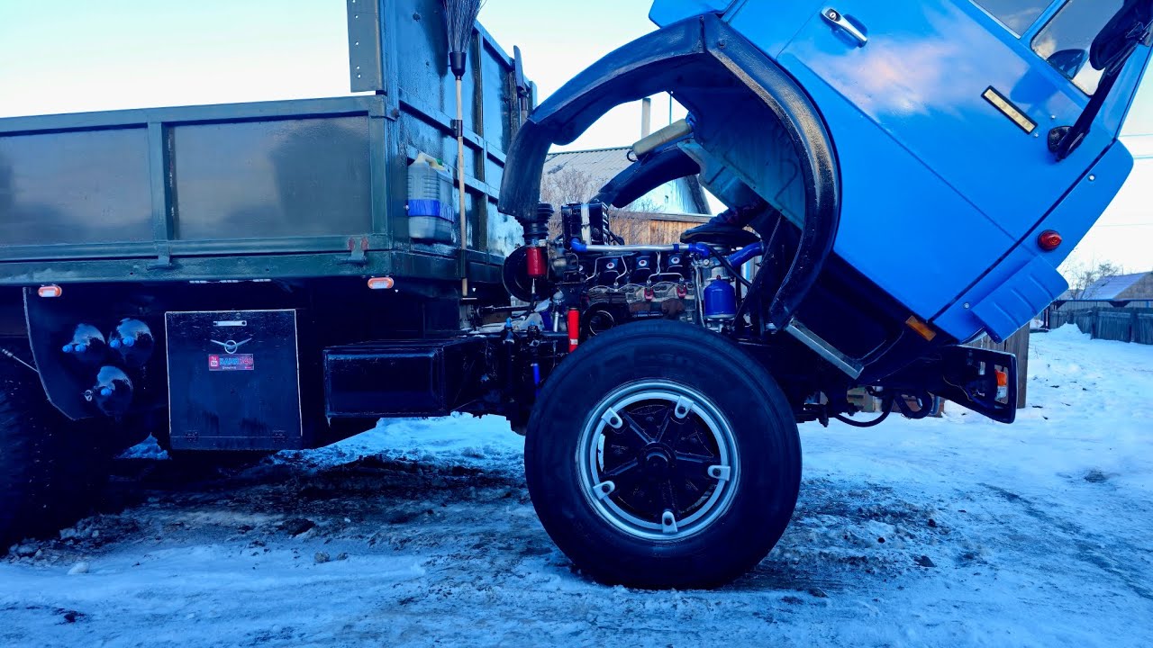 Развалилась помпа. Подновление Камаза! Соседи, угрозы, запугивания! Хотят отобрать Камазы...