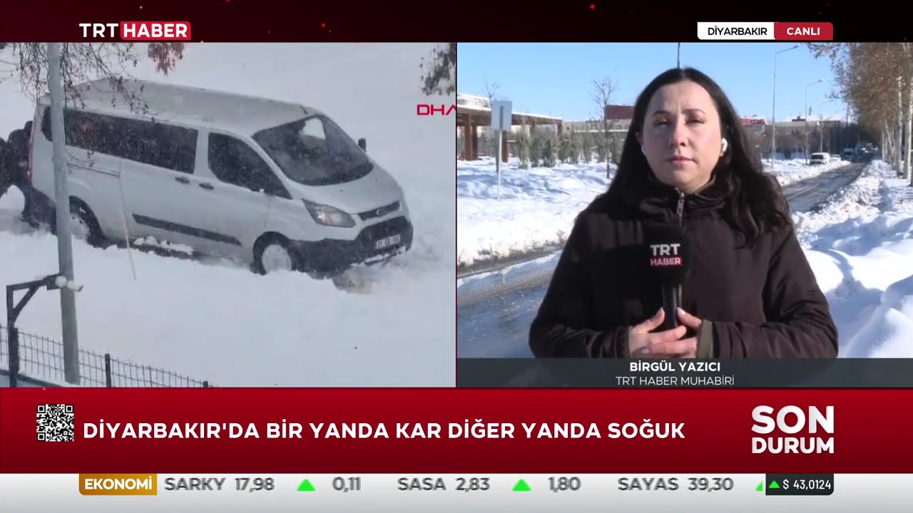 DİYARBAKIR'DA SOĞUK HAVA ETKİSİNİ SÜRDÜRÜYOR