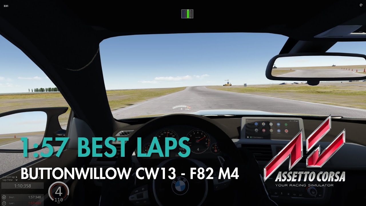 Assetto Corsa: 1:57 Best Laps - Buttonwillow CW13 - F82 M4