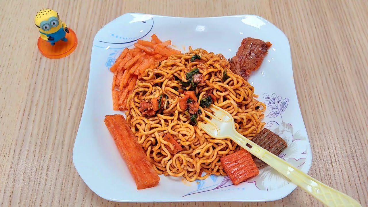 Explosive Korean Limited Edition Spicy Ramen Unboxing + Insane Creative Hacks - ASMR
