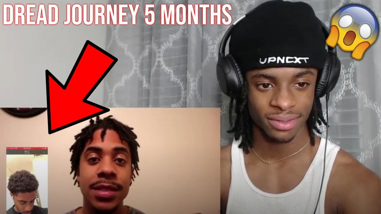 HIS DREADLOCKS GREW FAST! DREADLOCK JOURNEY 1-5 MONTHS REACTION!