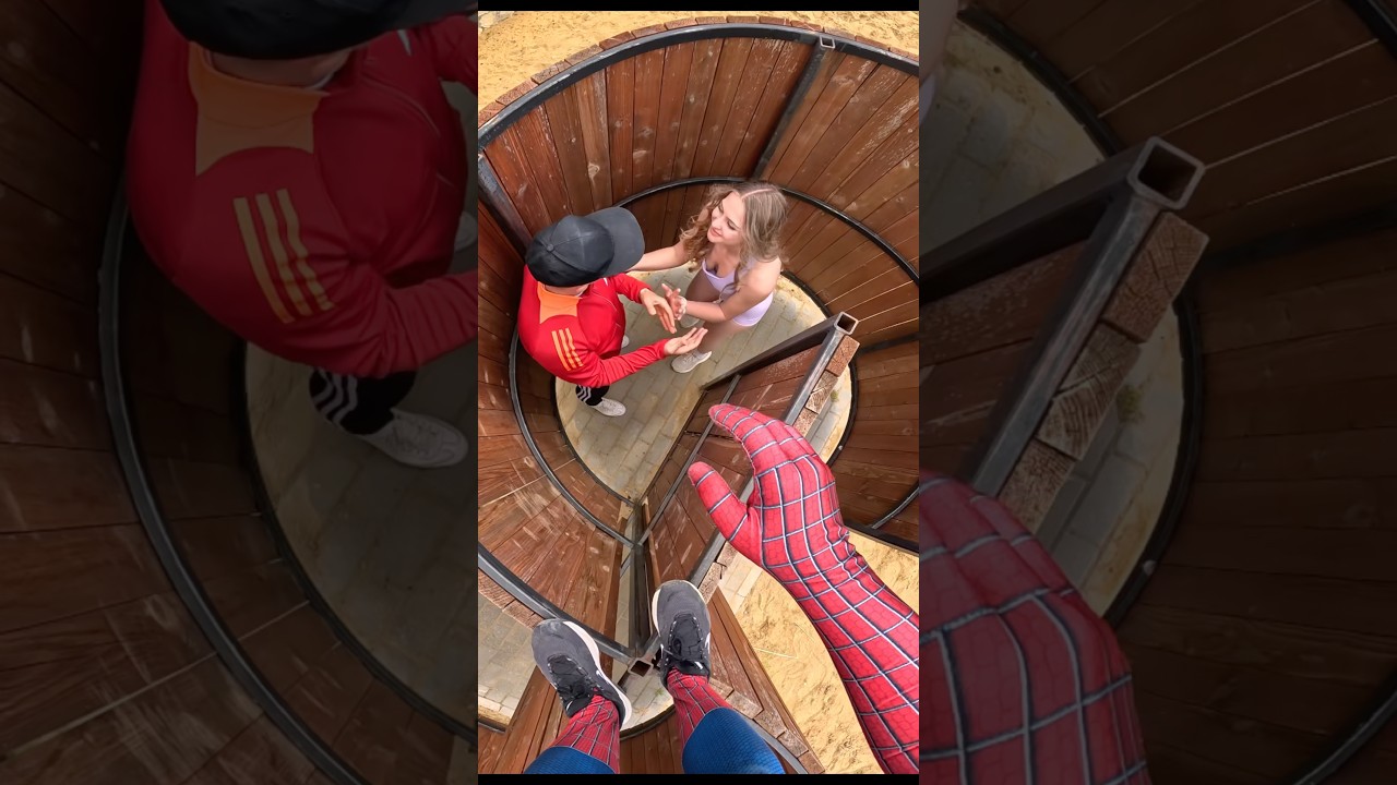 Человек-паук не смог сбежать от своей милой одержимой фанатки #SpiderMan #Shorts #POV #Смешно #Ко...