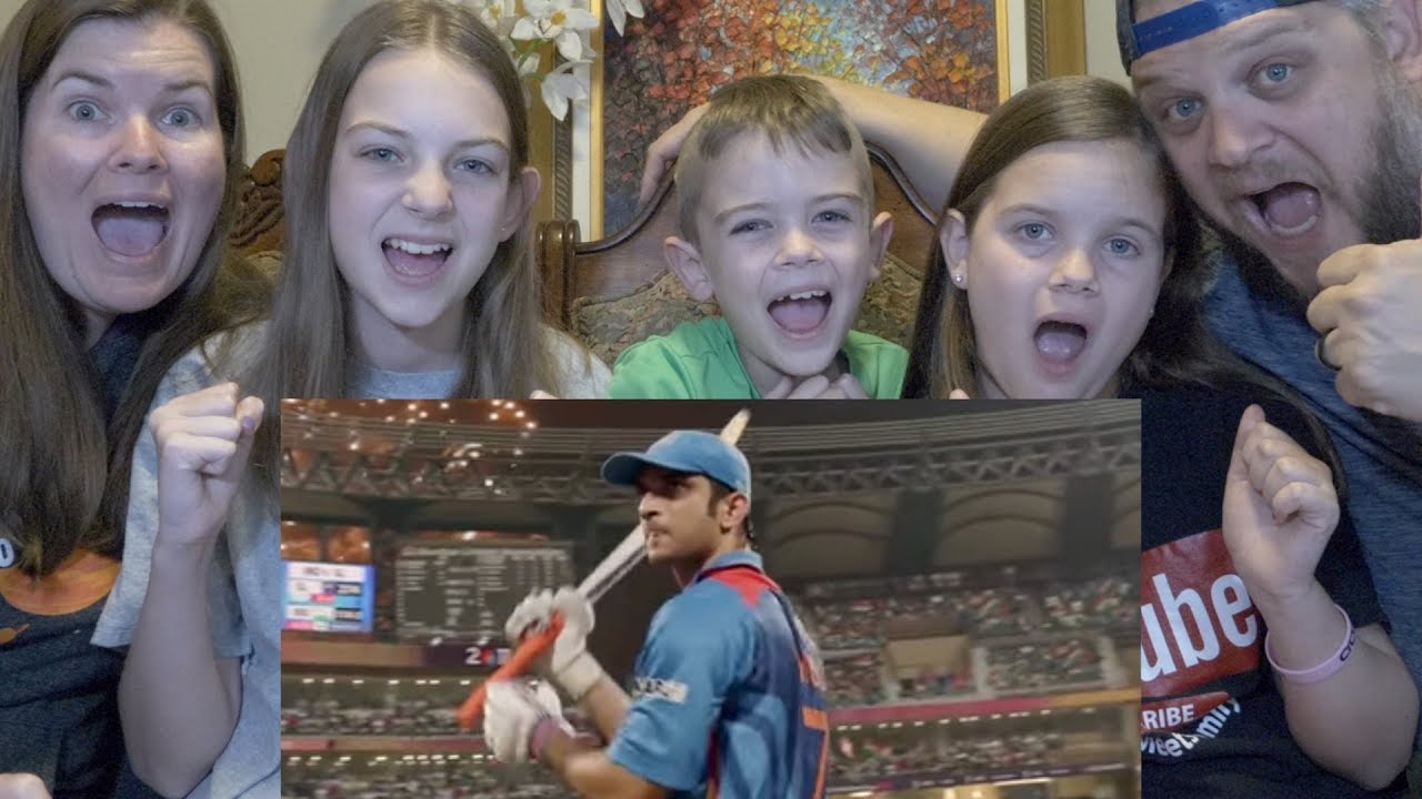MS DHONI TRAILER | AMERICAN FAMILY REACTION
