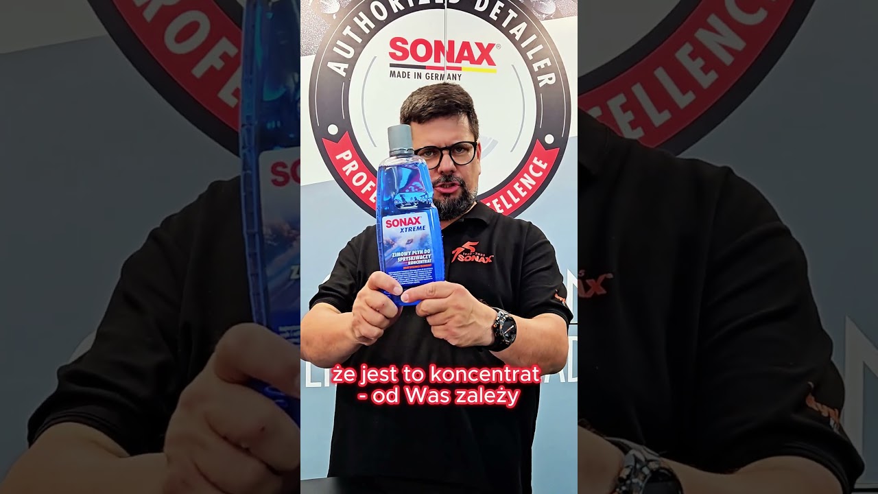 75 sekund z SONAX - Koncentrat Zimowy SONAX #automobile #czysteauto #diy #spryskiwacze #sonax