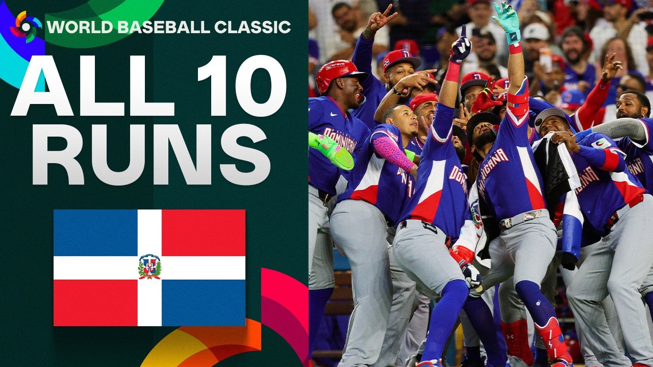 Team Dominican Republic scores 10 runs against Team Israel in the 2026 World Baseball Classic! 💪